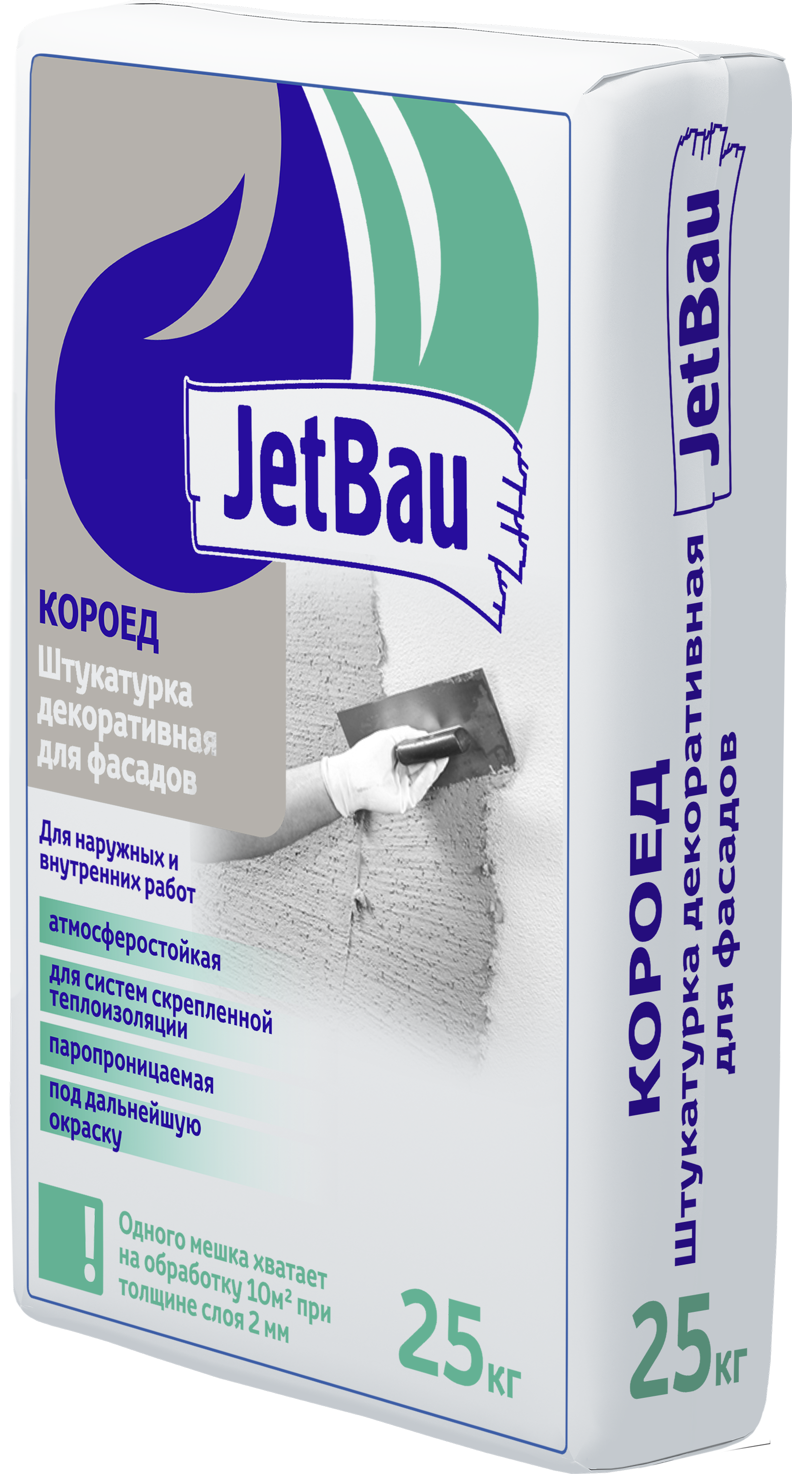 JetBau Короед Штукатурка декоративная 25 кг
